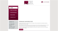 Desktop Screenshot of gonzaleslawgroup.com