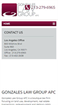 Mobile Screenshot of gonzaleslawgroup.com