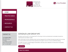 Tablet Screenshot of gonzaleslawgroup.com